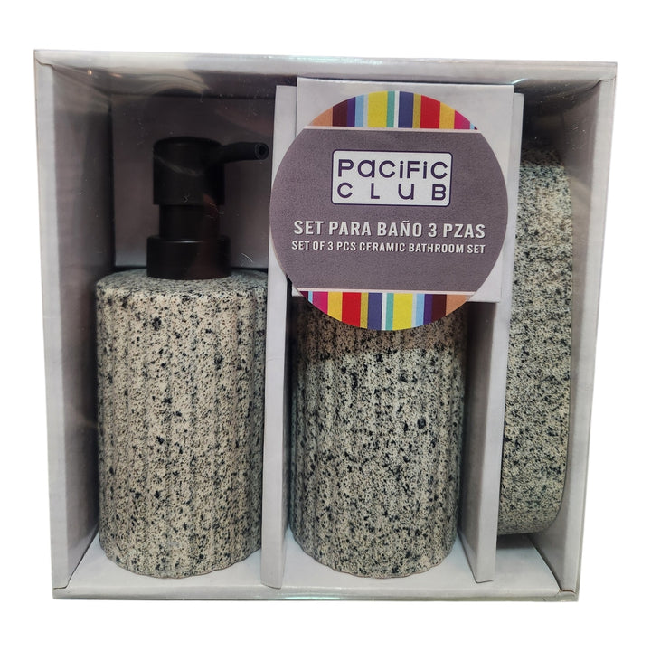 ACCESORIOS PARA BAÑO 3PCS 19X19X10CM