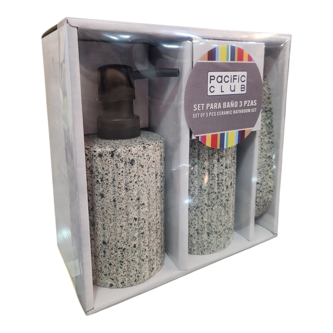 ACCESORIOS PARA BAÑO 3PCS 19X19X10CM
