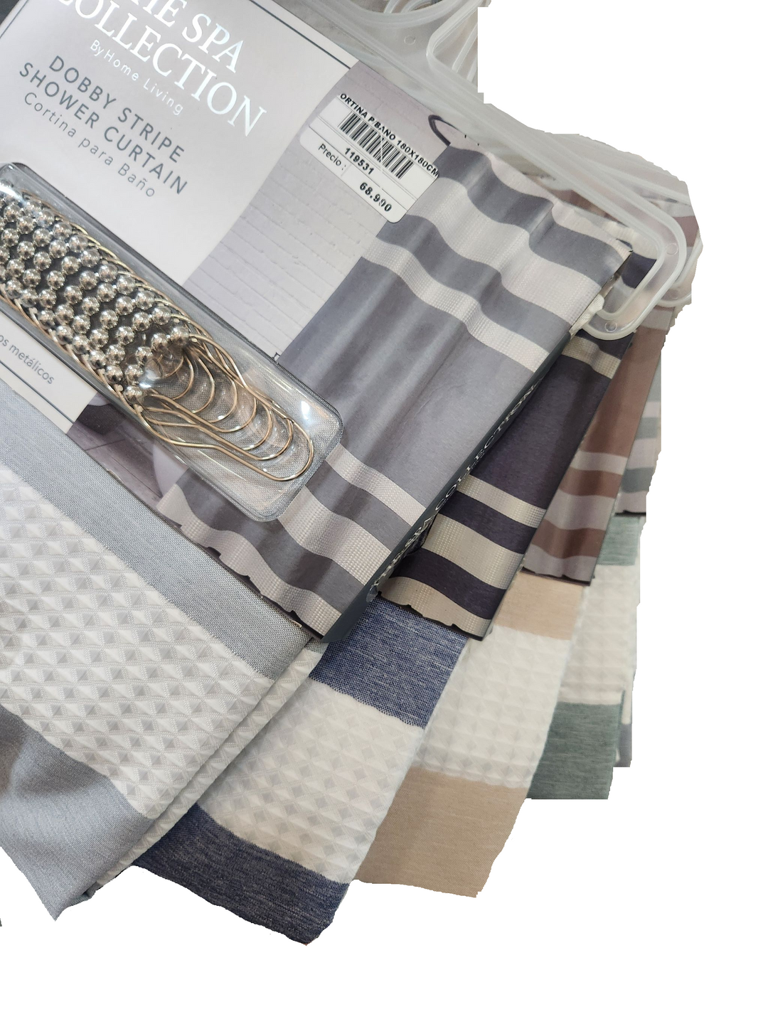 CORTINA PARA BAÑO SURTIDA 180X180CM