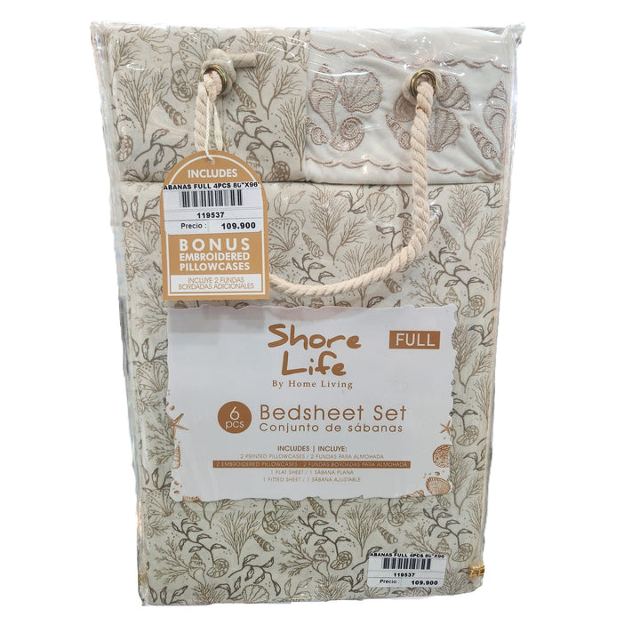 SÁBANAS FULL/DOBLE 4PCS SURTIDA 203X243CM