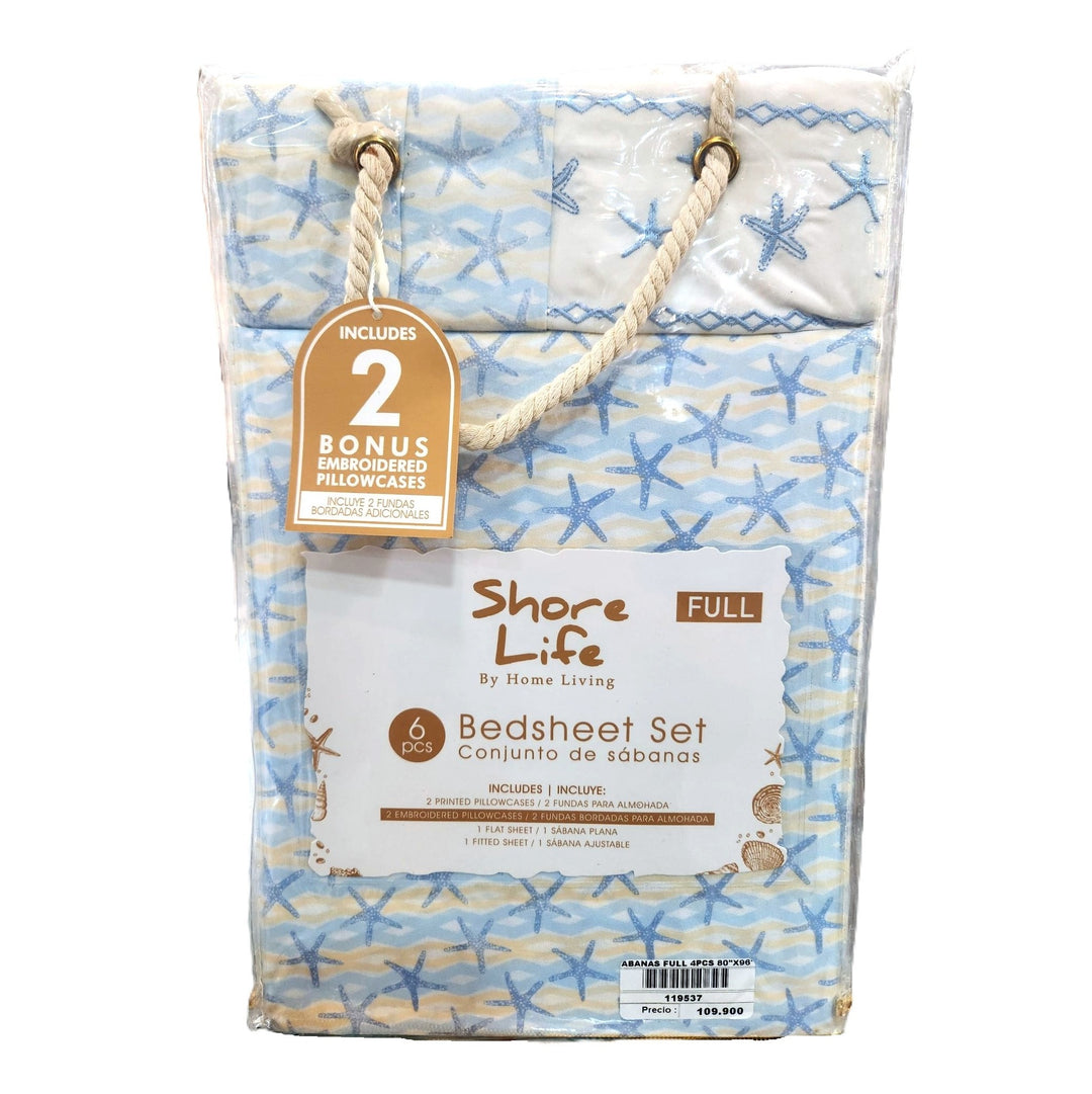 SÁBANAS FULL/DOBLE 4PCS SURTIDA 203X243CM