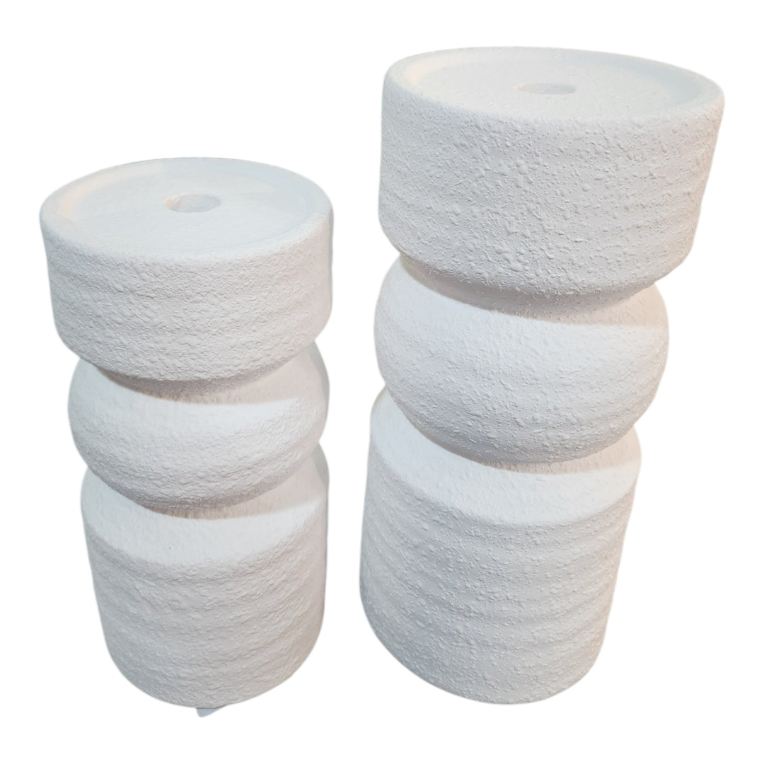 SET CANDELABRO 2PCS 24CM Y 29CM