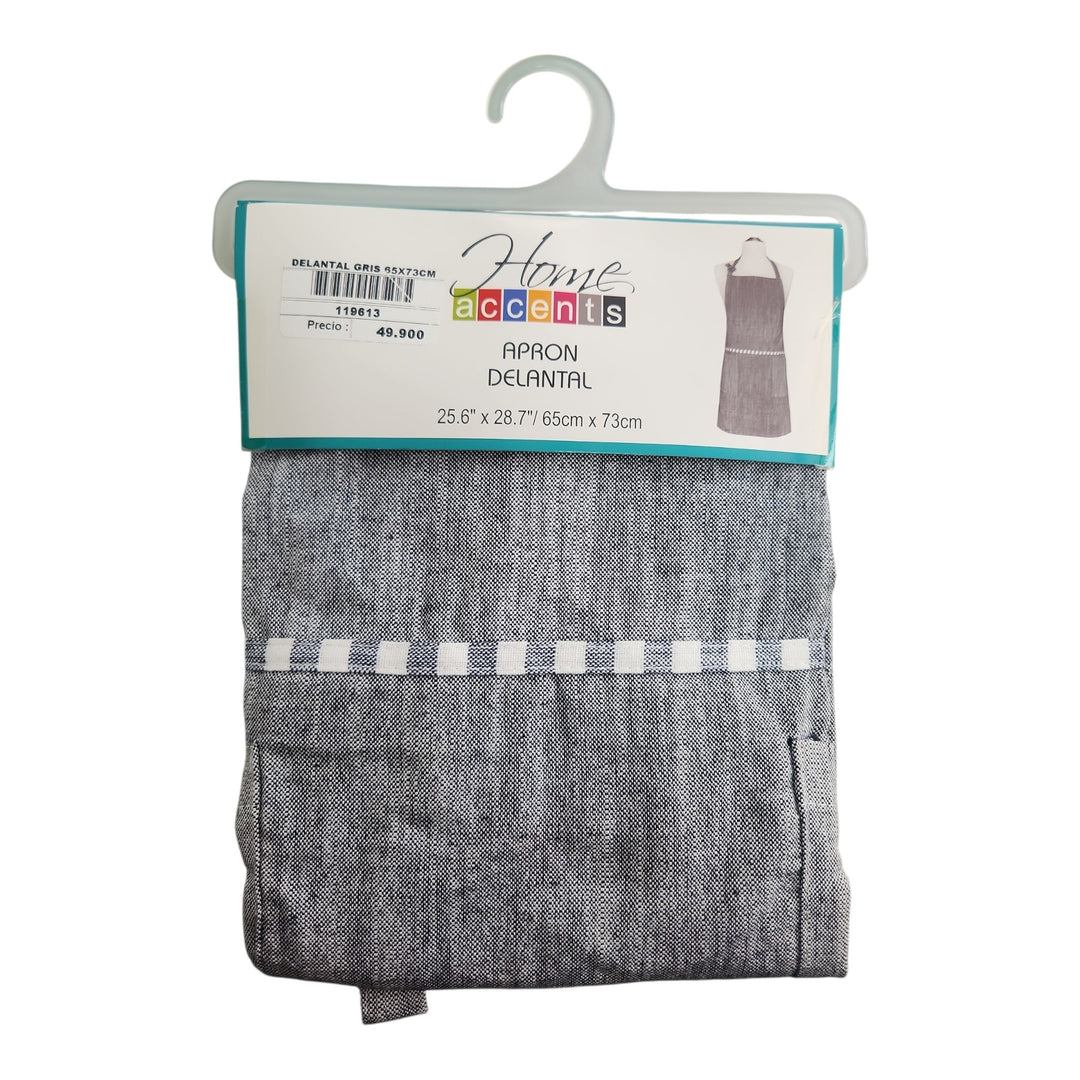 DELANTAL GRIS 65X73CM COD:119613