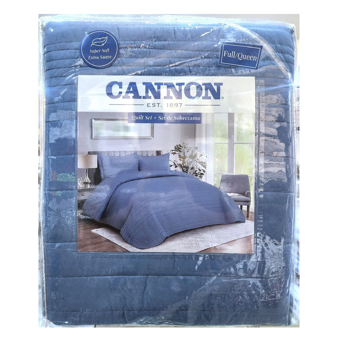 SET SOBRECAMA FULL/QUEEN AZUL