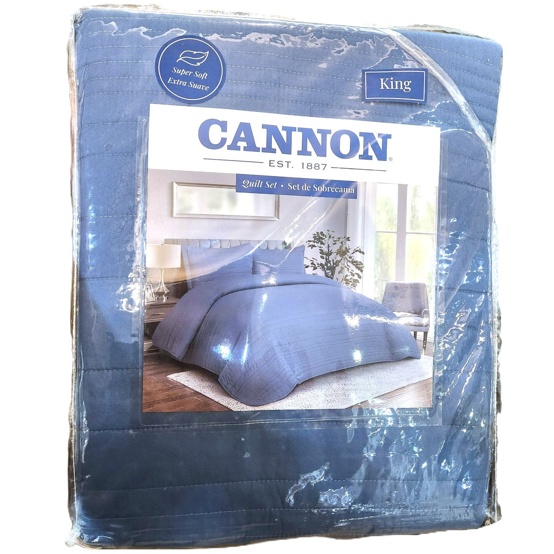 SET SOBRECAMA KING 3PCS AZUL