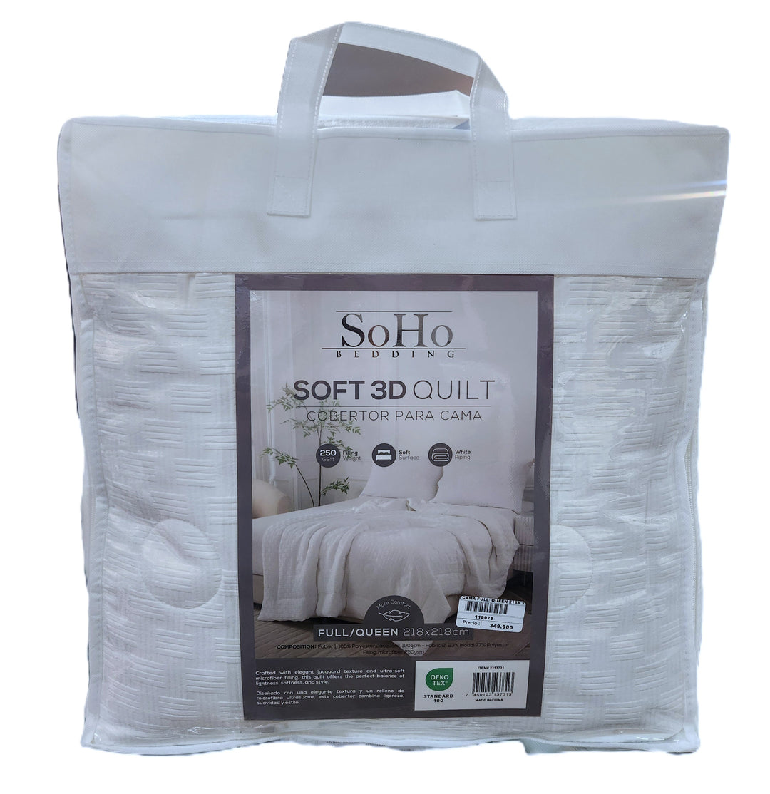 EDREDON CAMA FULL/ QUEEN 218X 218CM 250Gr