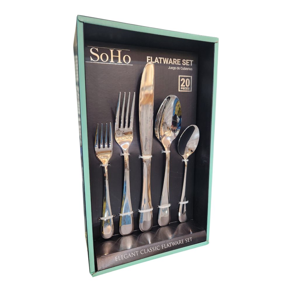 JGO CUBIERTOS 20PCS ACERO INOXIDABLE