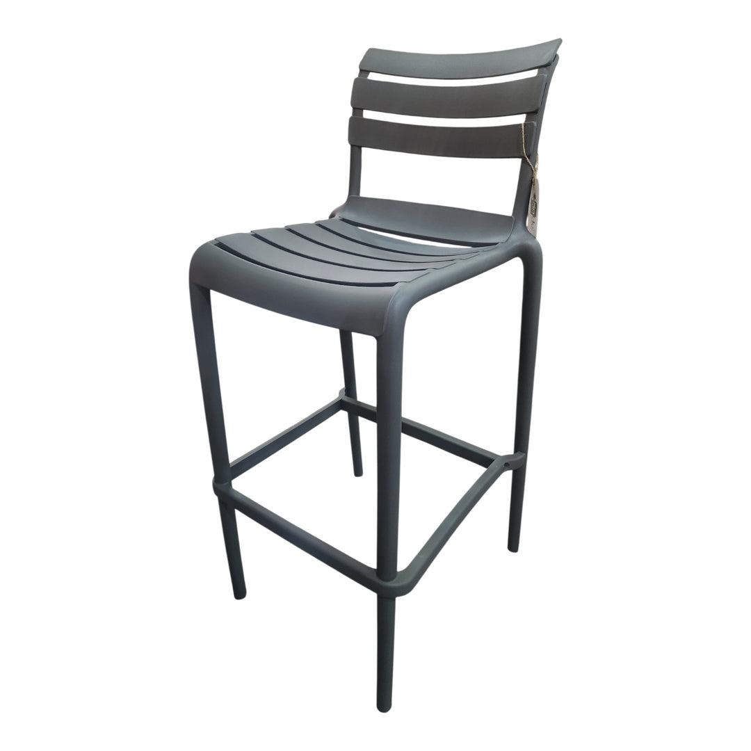 SILLA DE BAR ALTA GRAFITO 51.5X37X105CM