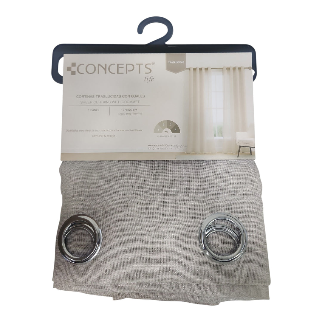 CORTINA GROMMET SHEER COD:120269