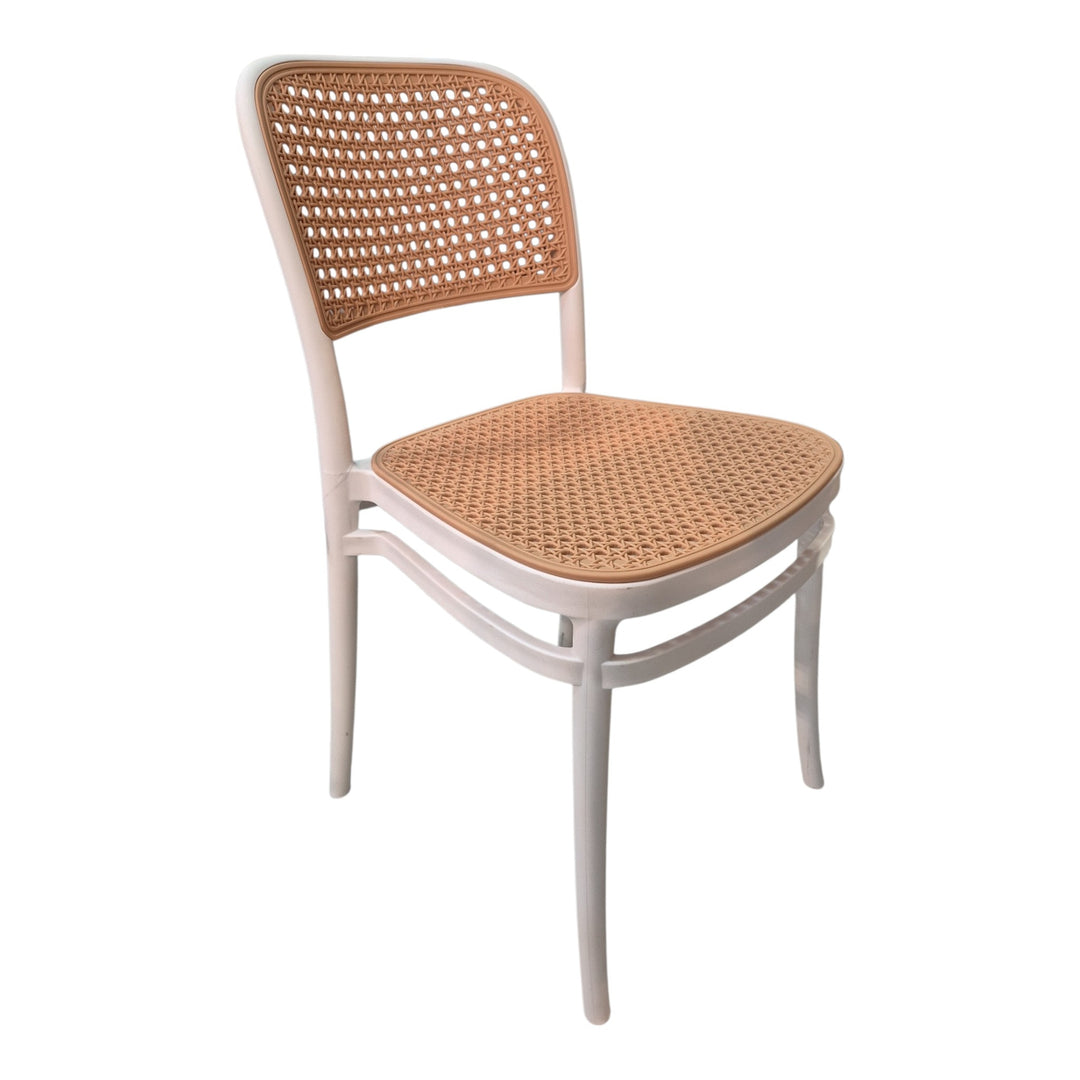 SILLA PLÁSTICA BLANCA 56X46X86.5CM COD:120388