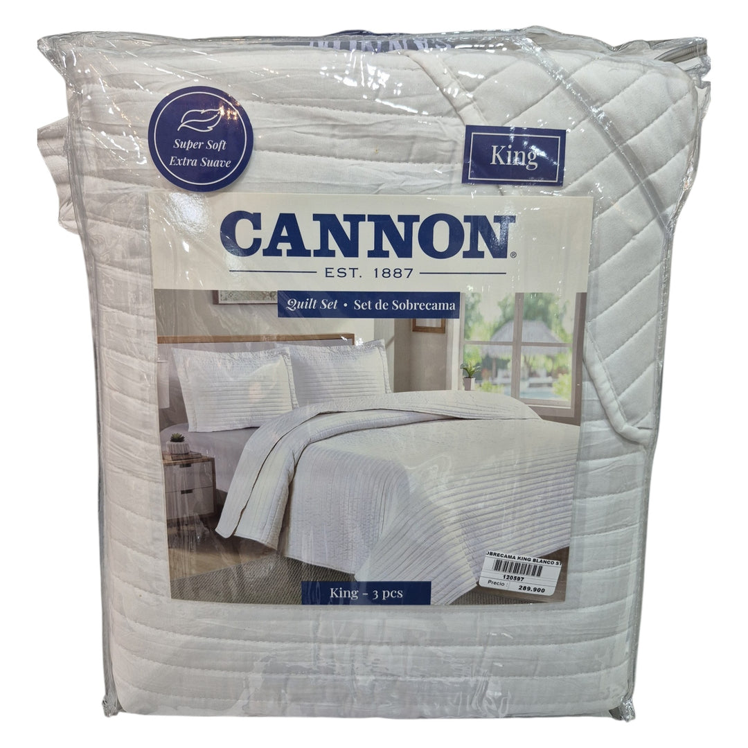 SET SOBRECAMA KING BLANCO STIT COD:120597