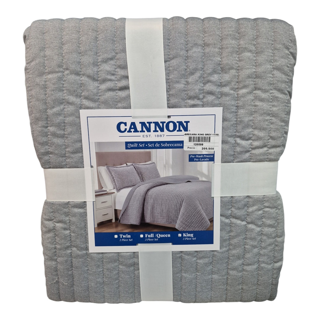 SET SOBRECAMA KING GREY 115GSM COD:120599