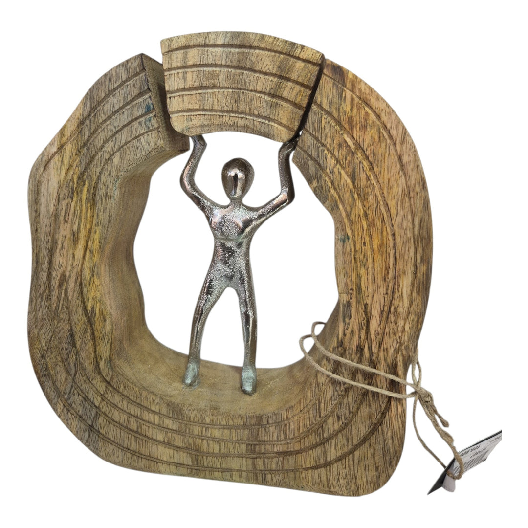 HOMBRE EN MAD 19X4X21CM COD:121507