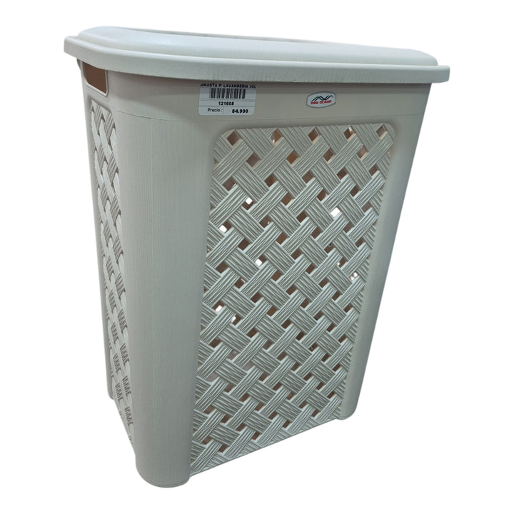 CANASTA P/ LAVANDERIA 30L 37x29x48CM COD:121608