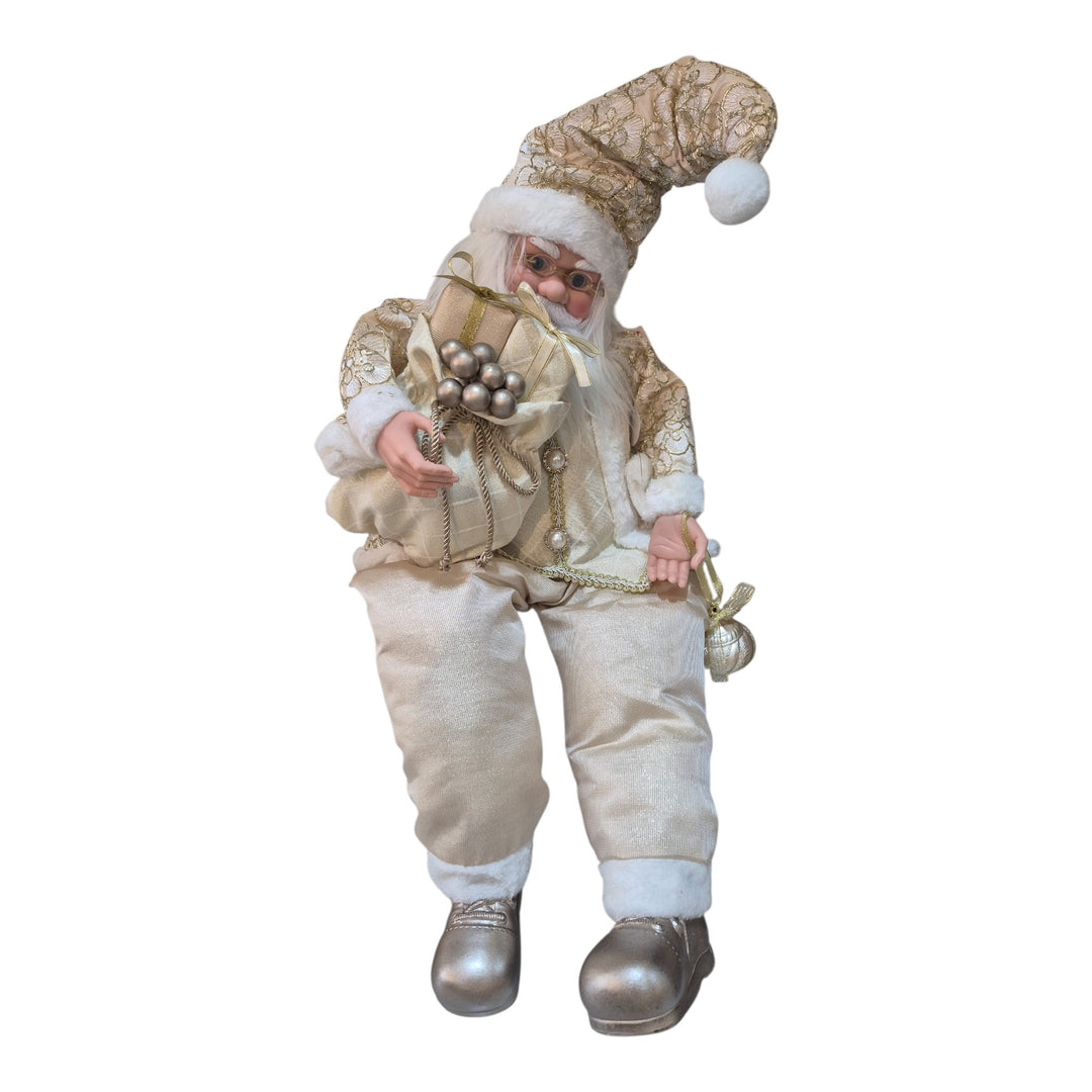 SANTA SENTADO C/MUS C/MOV 60CM COD:121926