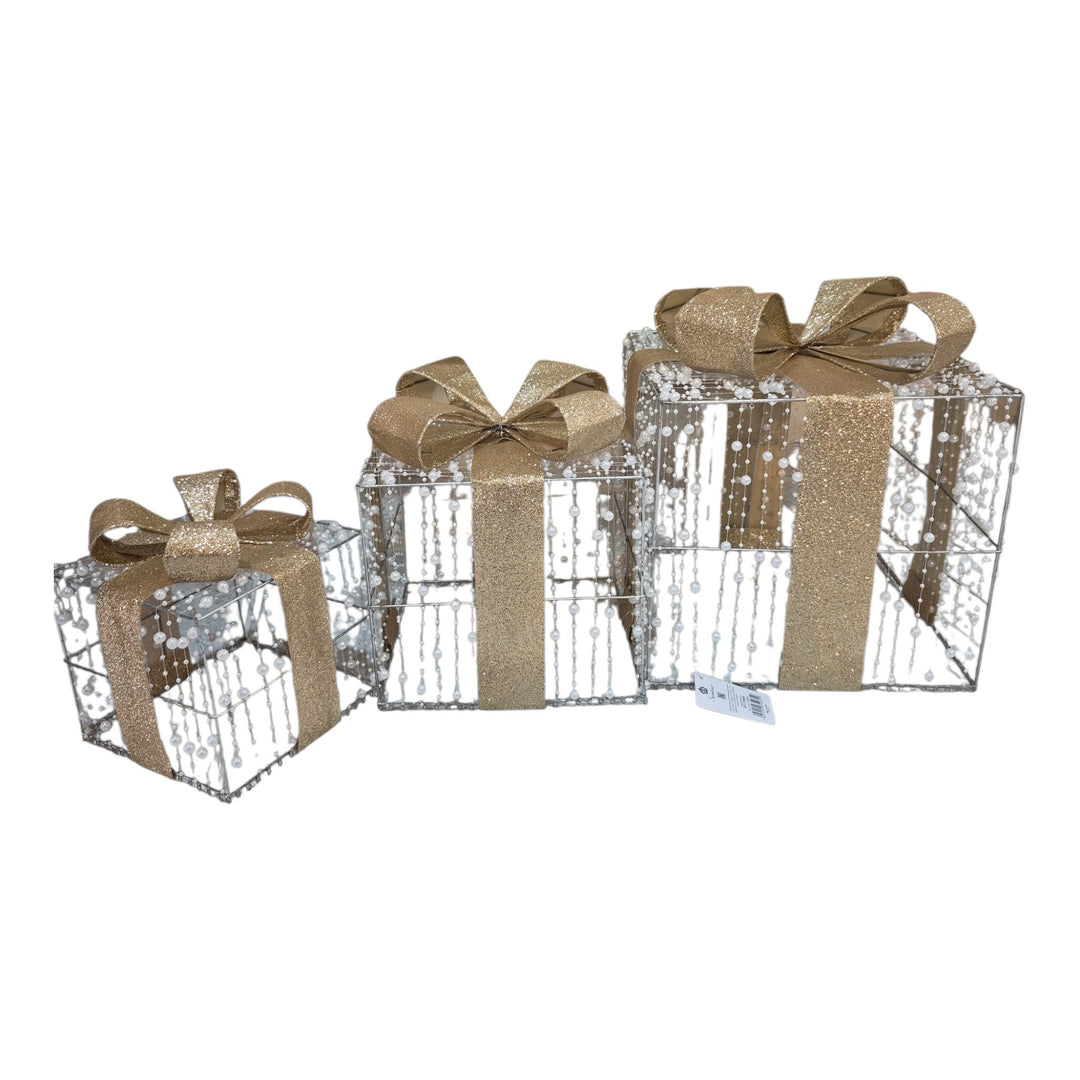 JG CAJAS DE REGALO C/LUZ 3PZ COD:121982