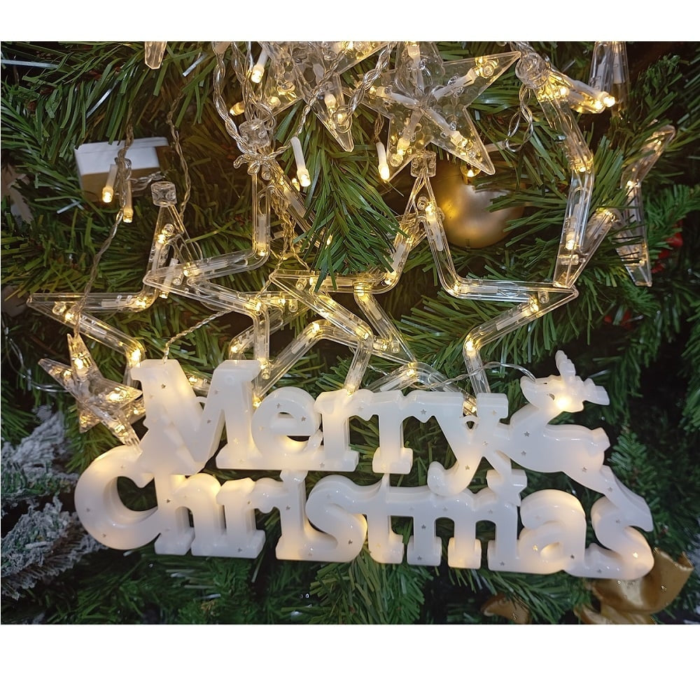 CORTINAS CON BOMBILLOS DE  NAVIDAD  COD:122245