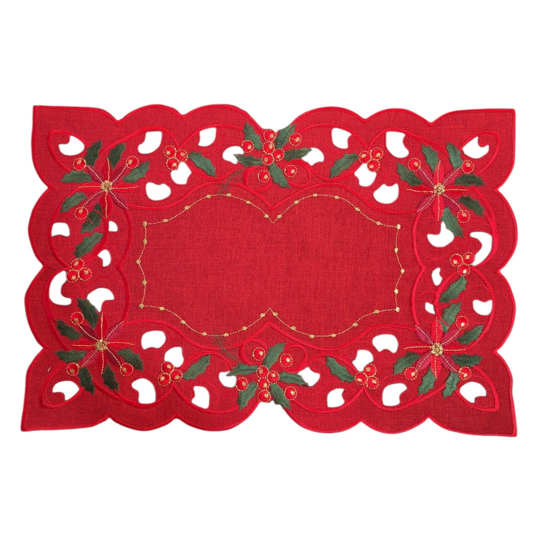 INDIVIDUAL BORDADO 43X28CM COD:122407