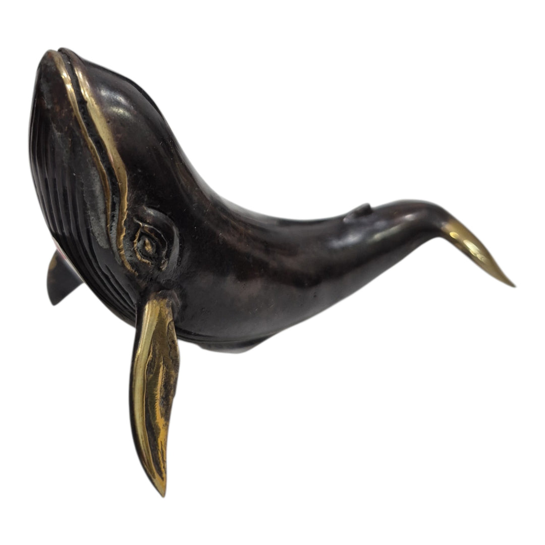 BALLENA VERTICAL BRONCE 13X6X8CM COD:122613