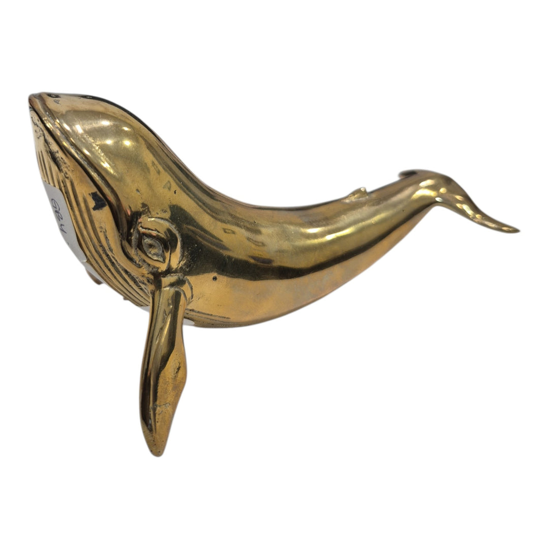 BALLENA VERTICAL BRONCE  16X8X9CM COD:122614
