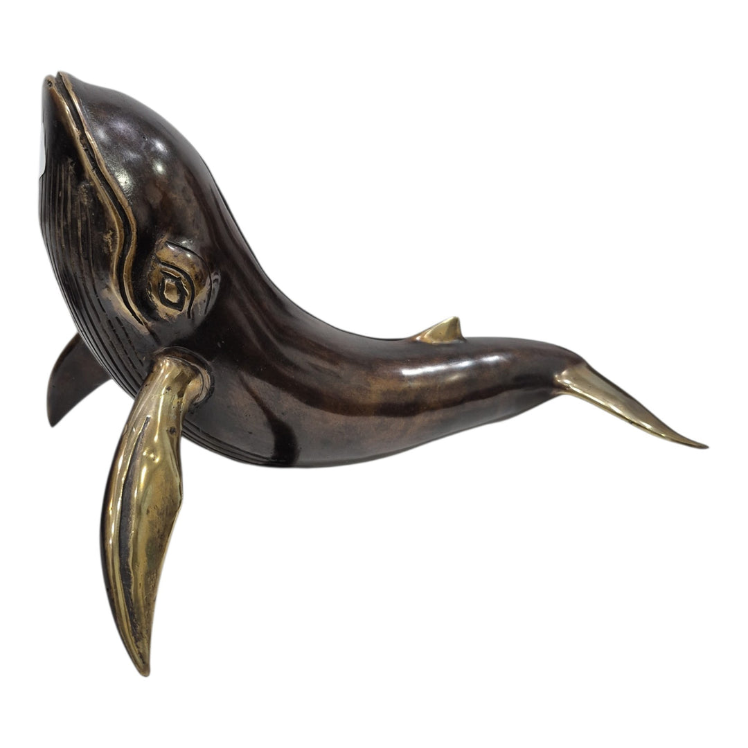 BALLENA VERTICAL BRONCE  26X17X18CM COD:122616