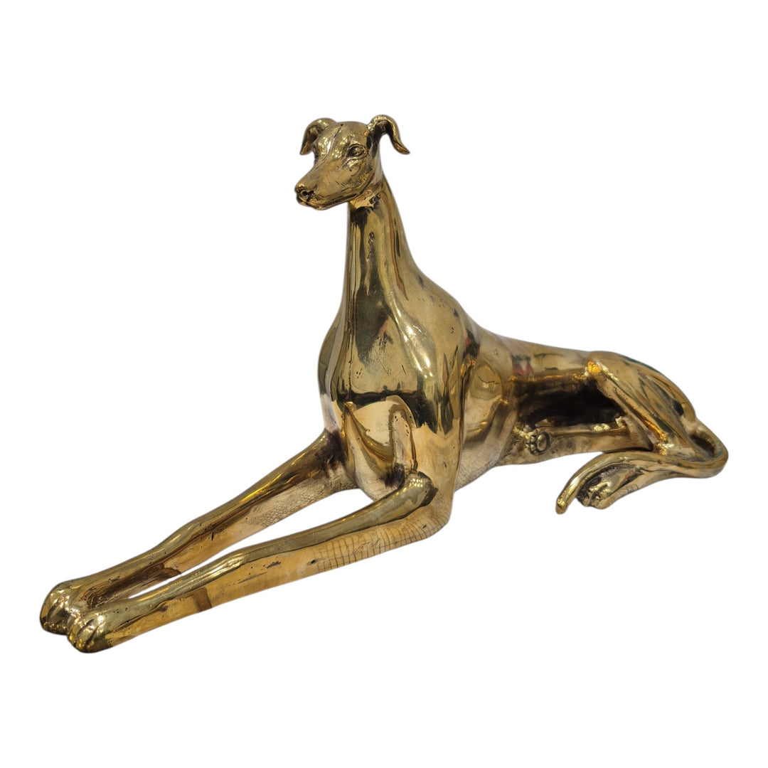 PERRO TUMBADO BRONCE 33x17x11CM COD:122622