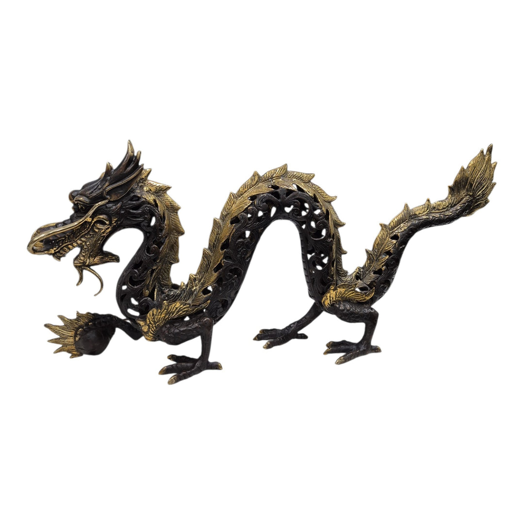 DRAGON CALADO BRONCE 69x28x15CM COD:122634