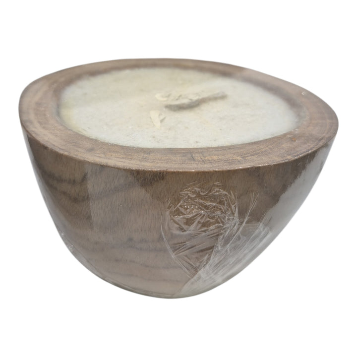 VELA EN MADERA 17.5x13x8cm COD:122689