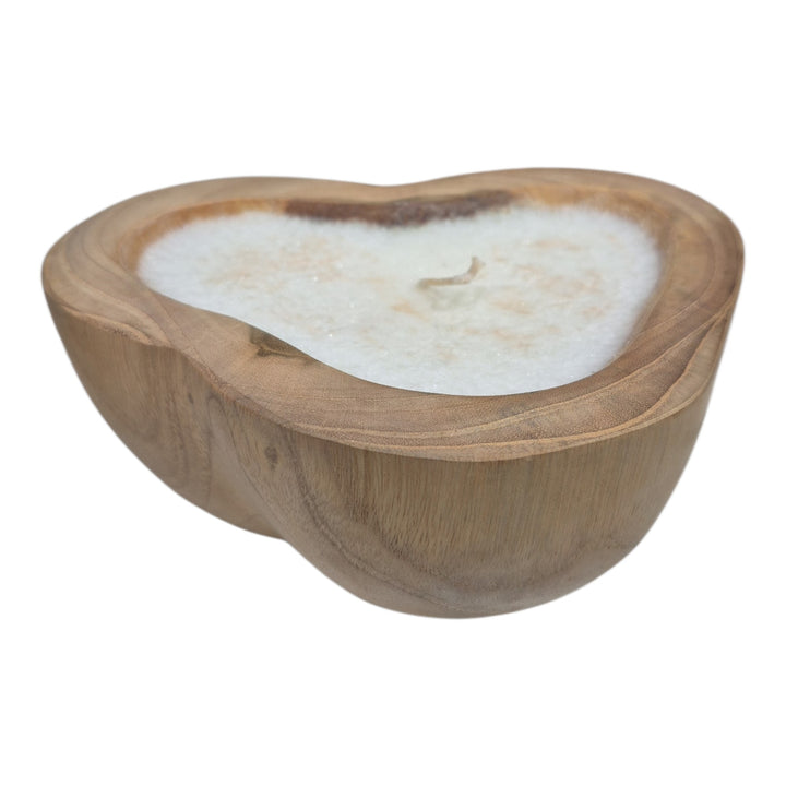 VELA EN MADERA 17.5x13x8cm COD:122689