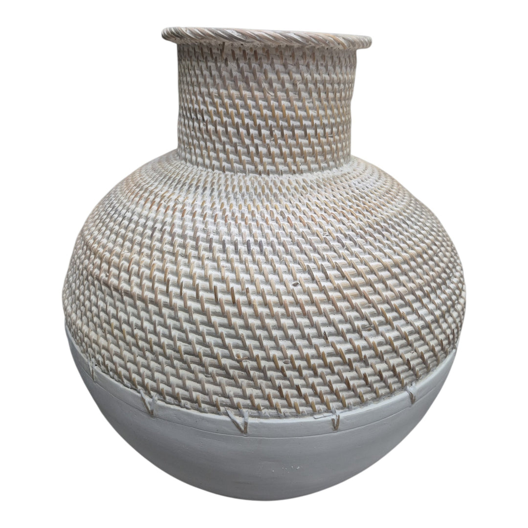 ANFORA TEJIDA/MAD 35x29x29CM COD:122909