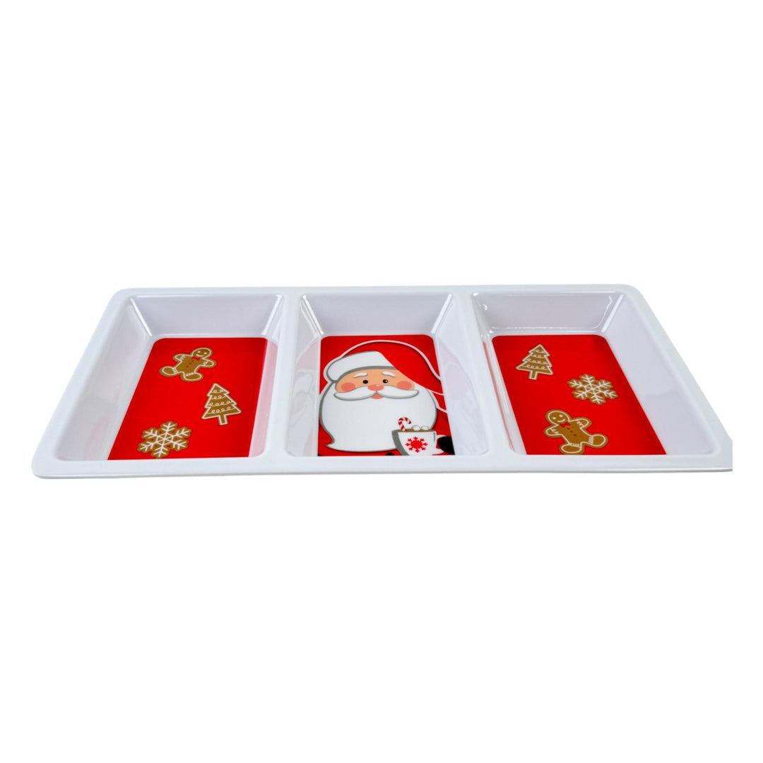 BANDEJA RECT C/3 DIVISIONES  30.5X15.5X2 COD:117102
