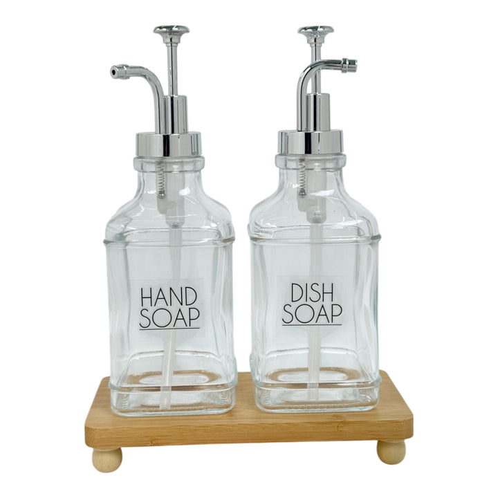 DISPENSADORES CON ESTANTE 3PZ 26X19X10CM