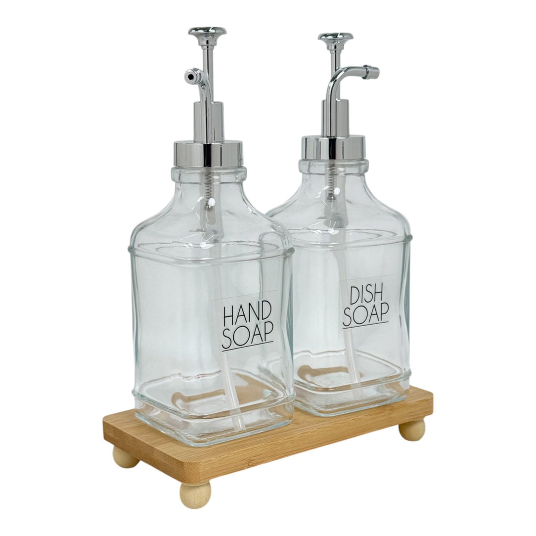 DISPENSADORES CON ESTANTE 3PZ 26X19X10CM