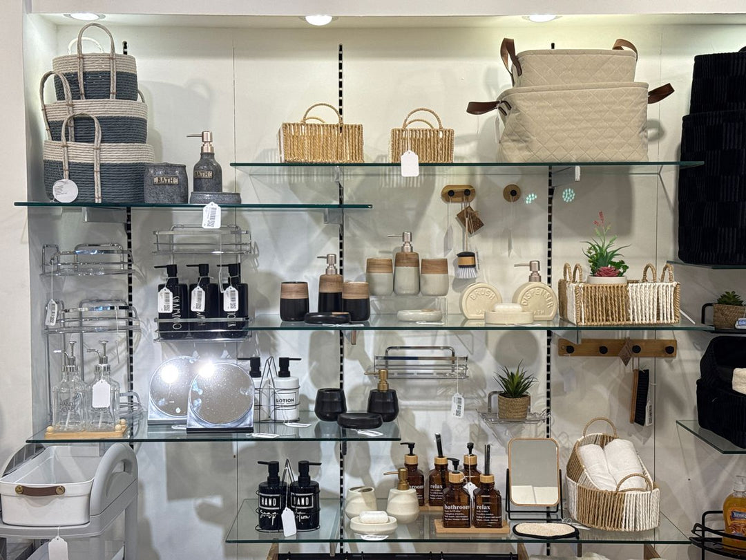 DISPENSADORES CON ESTANTE 3PZ 26X19X10CM