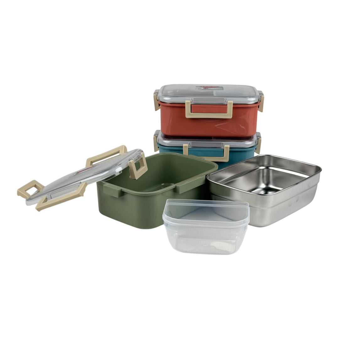 CONTENEDOR PARA ALIMENTOS 19.5X14X7.5CM SURTIDO