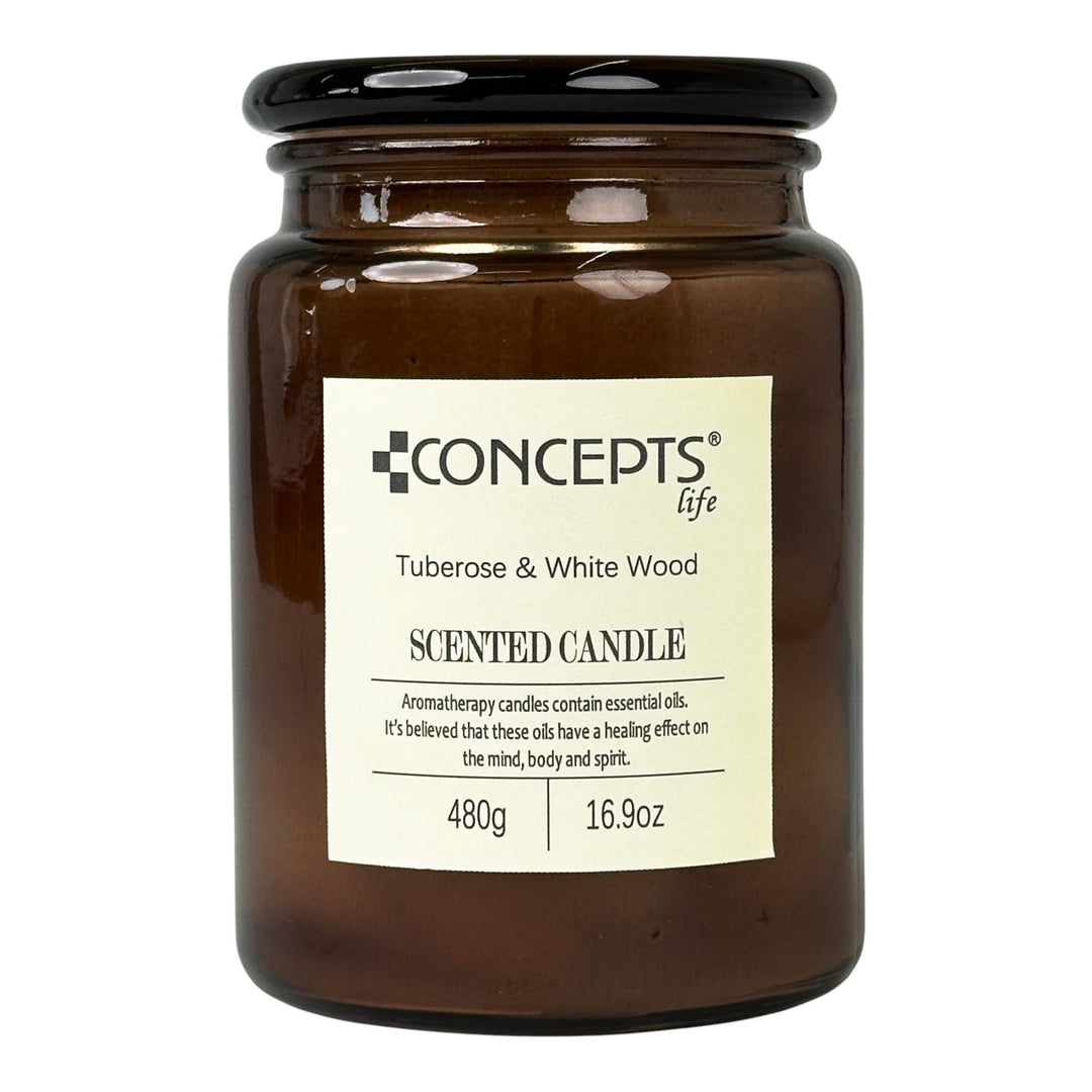 VELA AROMA TUBEROSE &amp; WHITE WOOD 480gr 14X9X9CM