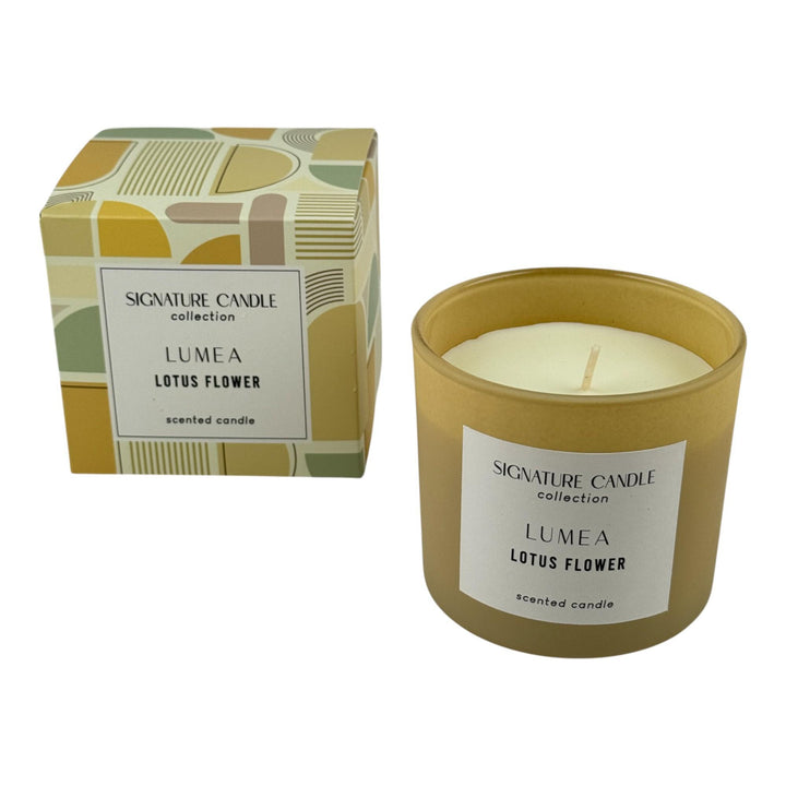 VELA AROMA FLOR DE LOTO "LUMEA"  8.5X8.5X8CM