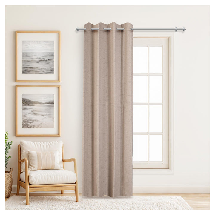 CORTINA GROMMET BLACK OUT 135X229CM COD:119859