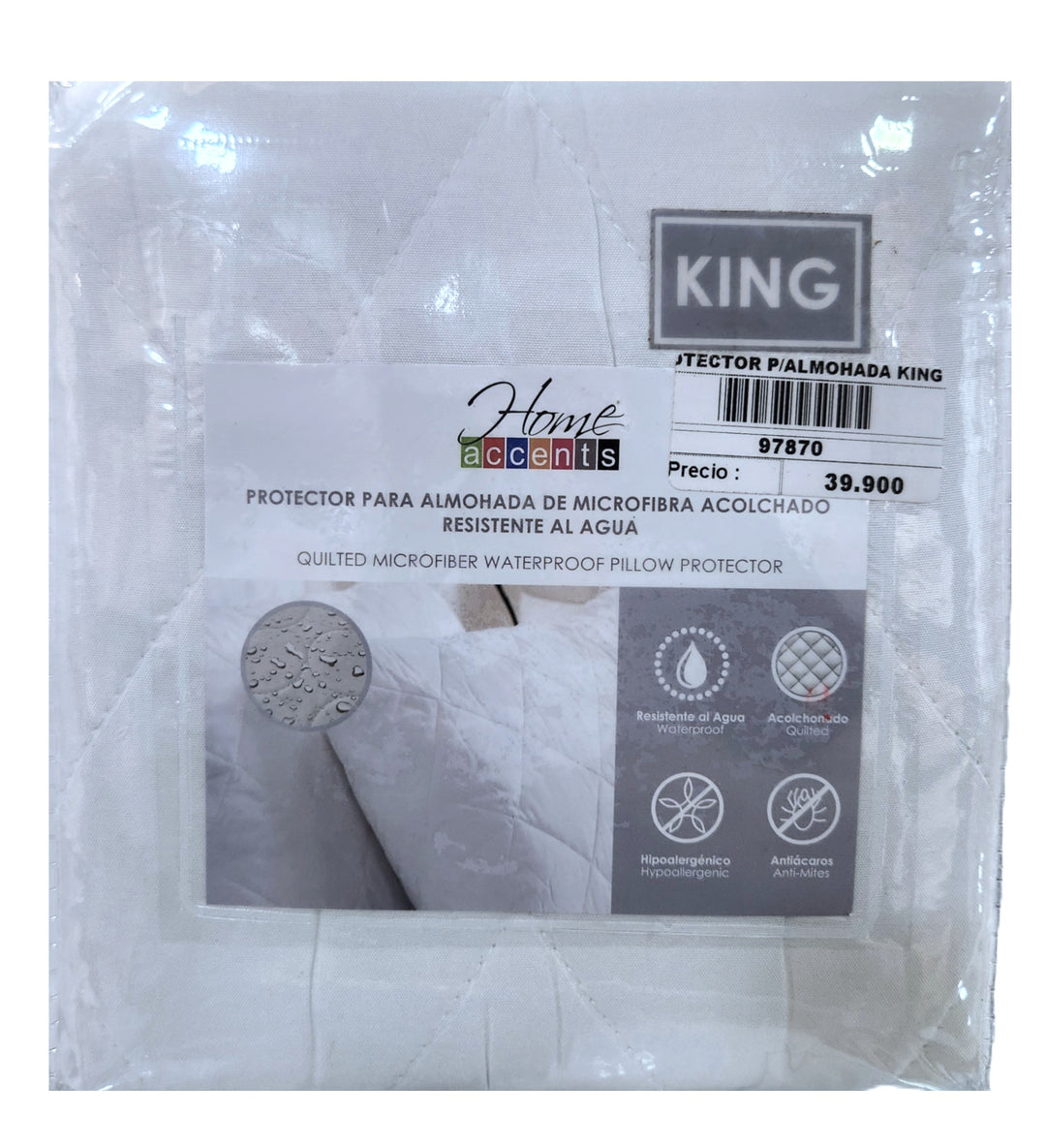 PROTECTOR PARA ALMOHADA KING 51X102CM