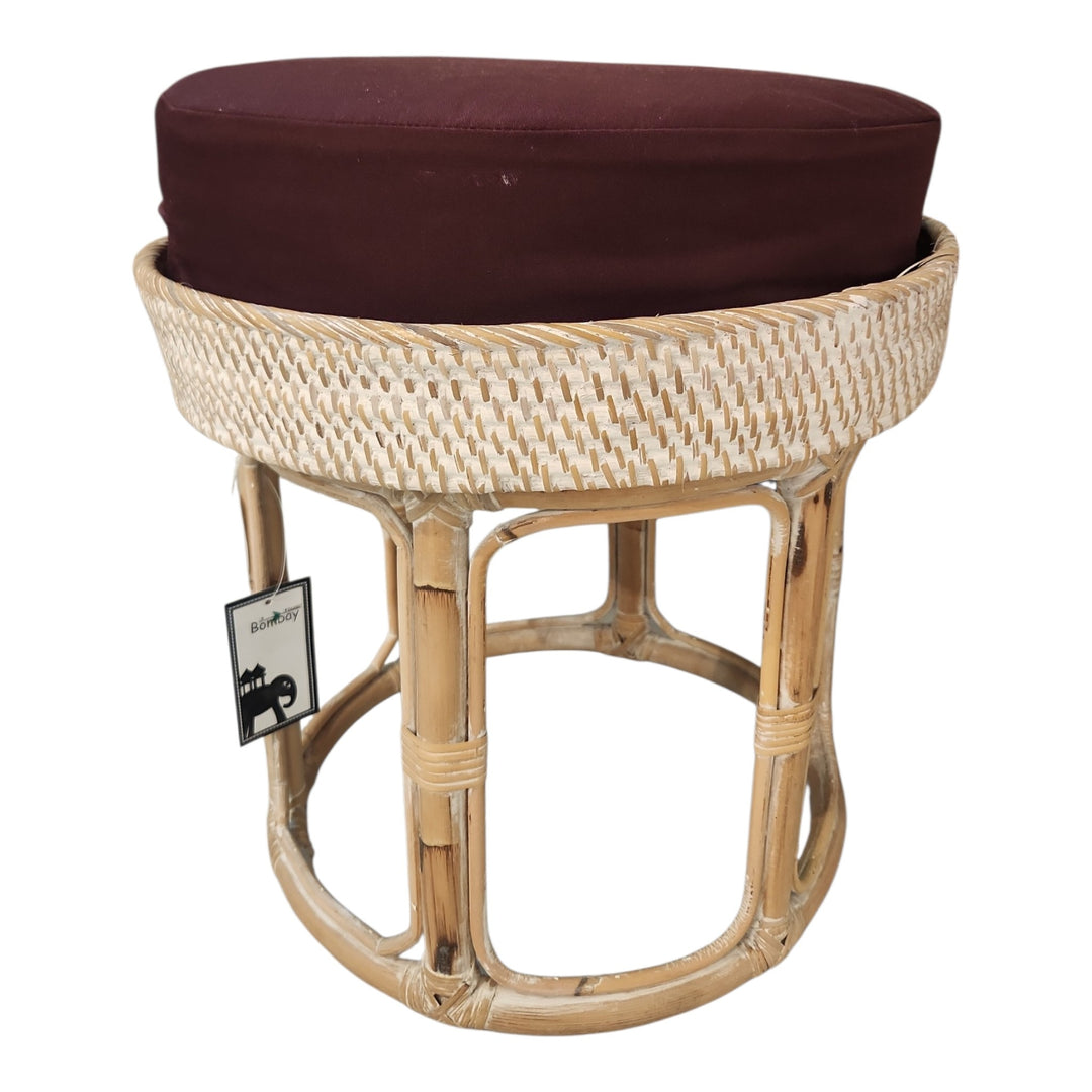 TABURETE RATAN PEQUEÑO 43X42X42CM COD:96860