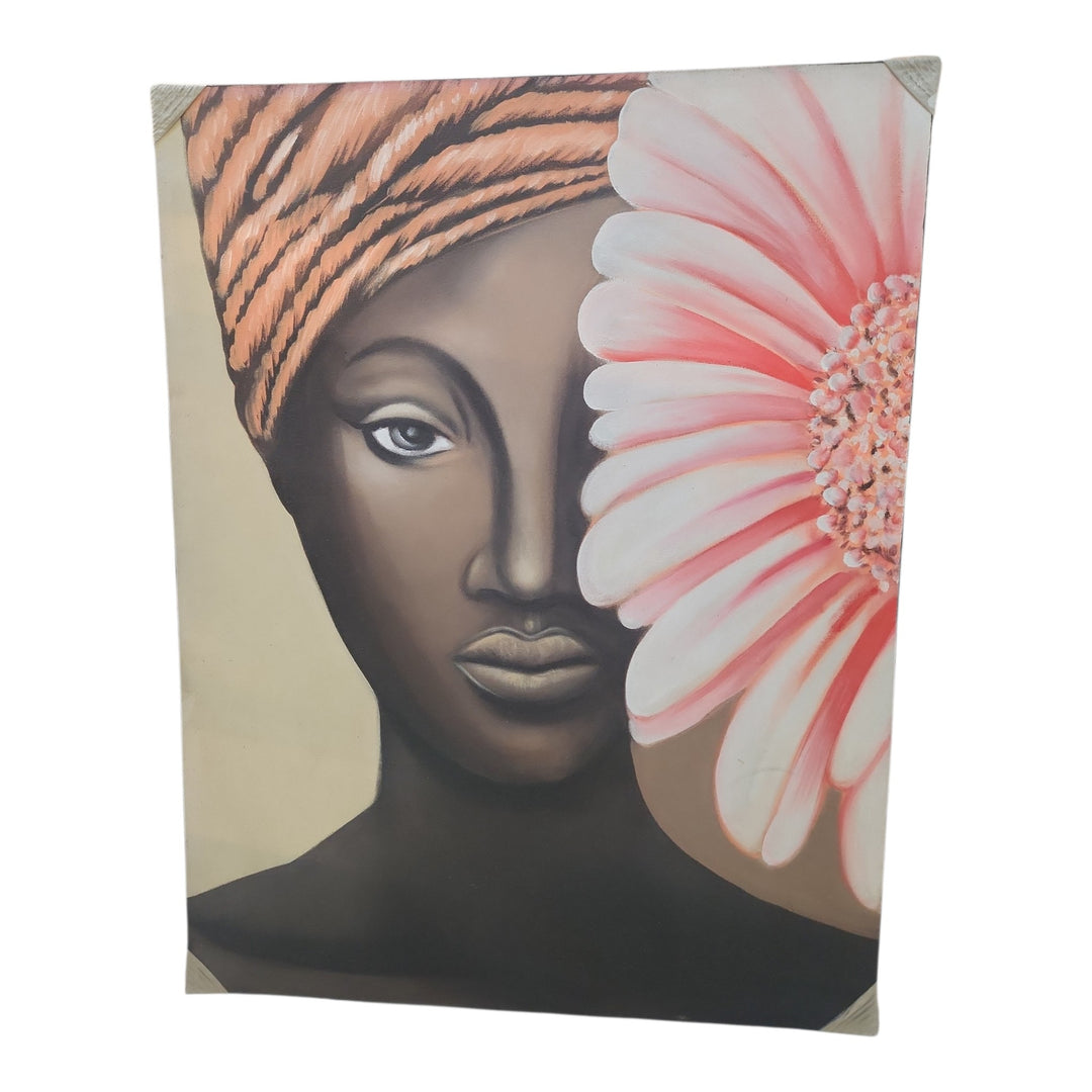 CUADRO AFRICANAS 90X70X4CM