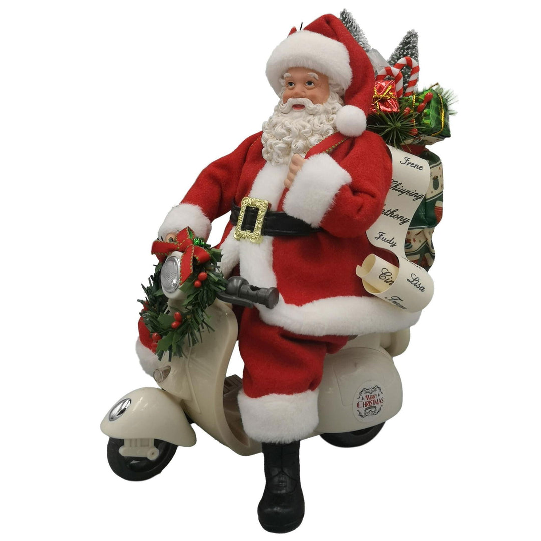 JG SANTA C/MOTO DECOR 22.5X12.5X24CM - Barakah Home Store