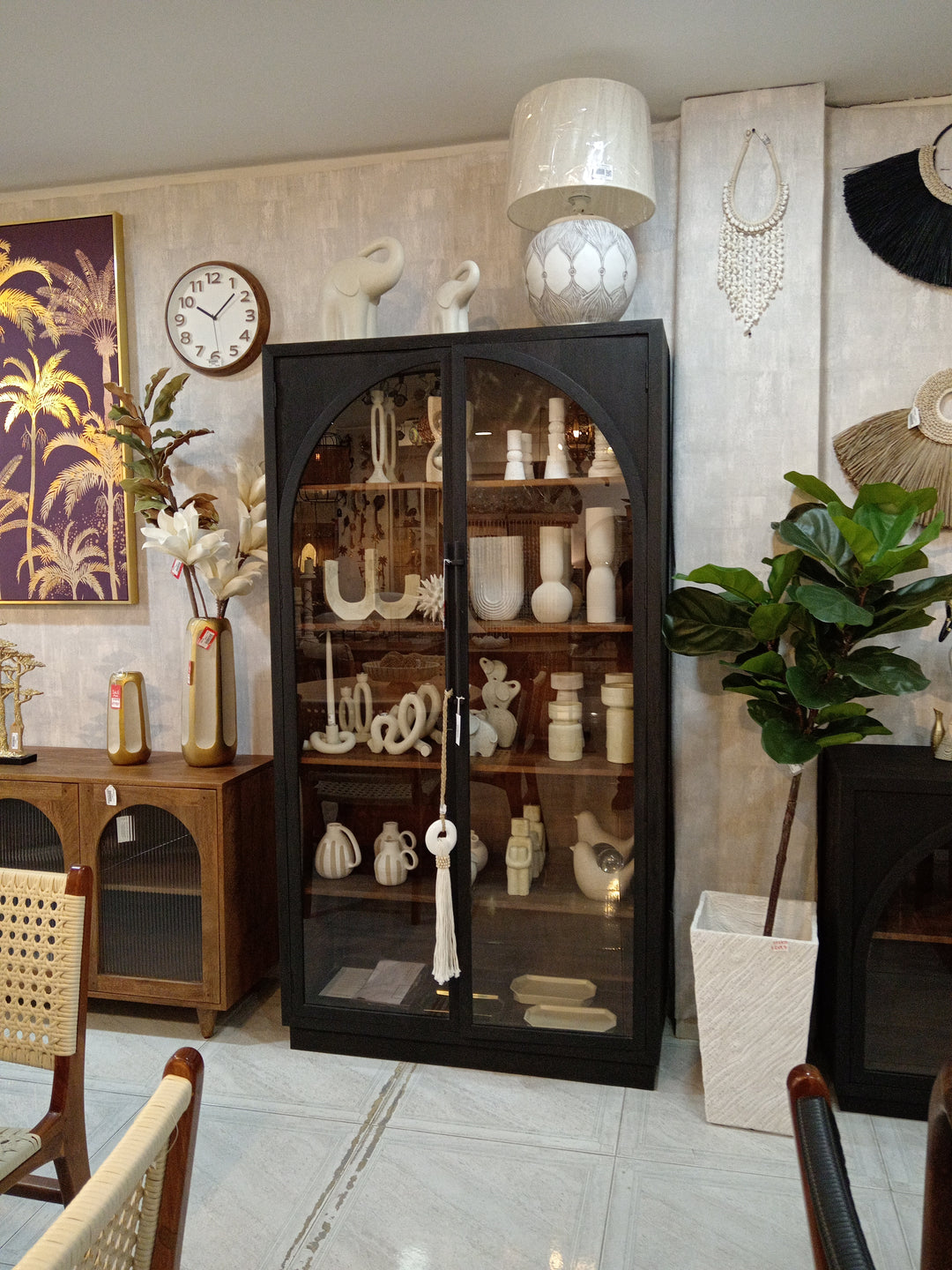 VITRINA 2 PUERTAS ALMIRAH 192x105x40.5CM COD:118617